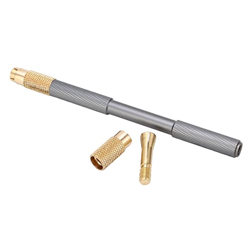 Universal Scraper -Griff Aluminiumlegierung Anti -Skid -Doppelkopf Ergonomischer Griff mit Messingriegel (Grau) von DANAIXZ