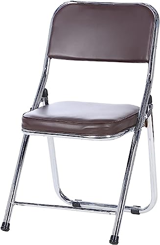 DANBOOL Gepolsterter Klappstuhl, galvanisierter Klappstuhl, bequemer Sitz, Büroempfang, Faltbarer Stuhl für draußen/innen von DANBOOL