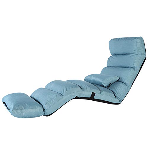 DANBOOL Klappbarer Lazy Sofa-Stuhl, mit Verstellbarer Rückenlehne, Tatami-Bodenstuhl, Schlafsofa, Couch, Lounge-Sessel, Erkerfenster, zum Lesen, für Büro und Zuhause – F 205 x 54 cm von DANBOOL