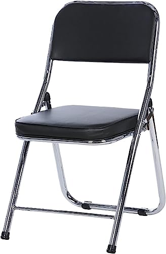 DANBOOL Klappstuhl, gepolsterter Metallrahmen, Konferenzstuhl, Computerstuhl, Wartezimmerstuhl, Faltbarer Stuhl für draußen/innen von DANBOOL