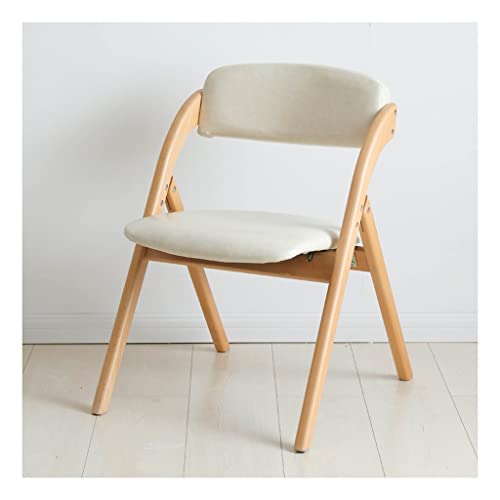 DANBOOL PU-Event-Stuhl für den Außenbereich, Klappstuhl mit Holzrahmen, japanischer Stil, 440 Pfund, 18,1 Zoll, Abnehmbarer, gepolsterter Sitz, einzelner großer Stuhl ohne Armlehnen, Geschenke von DANBOOL