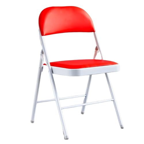 DANBOOL Tragbarer Klappstuhl mit weich gepolsterten Sitzen und Metallrahmen, geeignet für Büros, Hochzeiten, Partys und Picknicks von DANBOOL