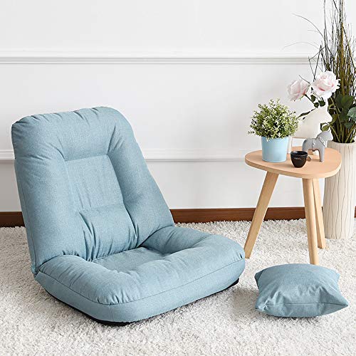 DANBOOL Verstellbarer Boden-Gaming-Stuhl, klappbares, gepolstertes Lazy-Sofa für den Innenbereich, weicher, beinloser Liegestuhl zum Meditationslesen von DANBOOL