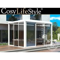 Bioklimatischer Pergola-Pavillon San Pablo Alu+ mit Schiebetüren, von DANCOVER