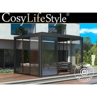 Bioklimatischer Pergola-Pavillon San Pablo Alu+ mit Schiebetüren, Bioklimatischer Pergola-Pavillon San Pablo Alu+ mit Schiebetüren, von DANCOVER