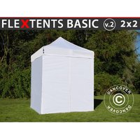 Dancover - Faltzelt Faltpavillon Wasserdicht FleXtents Basic v.2, 2x2m Weiß, Dancover - Faltzelt Faltpavillon Wasserdicht FleXtents Basic v.2, 2x2m Weiß, von DANCOVER