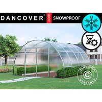 Dancover - Gewächshaus aus Polycarbonat, Strong nova 16m², 4x4m, Silber von DANCOVER