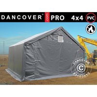 Dancover - Lagerzelt Zeltgarage pro Lagehalle 4x4x2x3,1m, pvc, Grau Dancover - Lagerzelt Zeltgarage pro Lagehalle 4x4x2x3,1m, pvc, Grau von DANCOVER