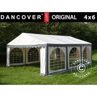 Dancover - Partyzelt Pavillon Festzelt Original 4x6m pvc, Grau/Weiß Dancover - Partyzelt Pavillon Festzelt Original 4x6m pvc, Grau/Weiß von DANCOVER