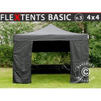 Faltzelt Faltpavillon Wasserdicht FleXtents Basic v.3, 4x4m Faltzelt Faltpavillon Wasserdicht FleXtents Basic v.3, 4x4m von DANCOVER