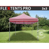 Faltzelt Faltpavillon Wasserdicht FleXtents PRO 3x3m Gestreift Faltzelt Faltpavillon Wasserdicht FleXtents PRO 3x3m Gestreift von DANCOVER