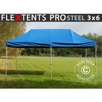 Dancover - Faltzelt Faltpavillon Wasserdicht FleXtents pro Steel 3x6m Blau - Blau von DANCOVER