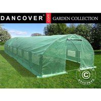 Dancover - Foliengewächshaus 4x10,6x2m, 42,4m², Grün von DANCOVER