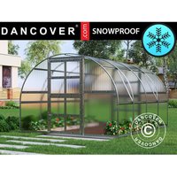 Gewächshaus Polycarbonat titan Arch 320, 12m², 3x4m, Silber - Silber von DANCOVER