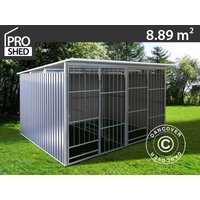 Hundezwinger 3,22x2,76x1,85m ProShed®, Anthrazit - Anthrazit von DANCOVER