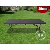 Dancover - Klapptisch 180x74x74cm, schwarz (1 St.) - Schwarz von DANCOVER