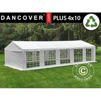 Partyzelt Pavillon Festzelt Dancover plus 4x10m pe 700, Weiß von DANCOVER