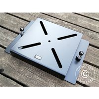 Dancover - Sonnenschirmständer Freischwinger für Holzterrasse, 25x25cm, Schwarz - Schwarz von DANCOVER