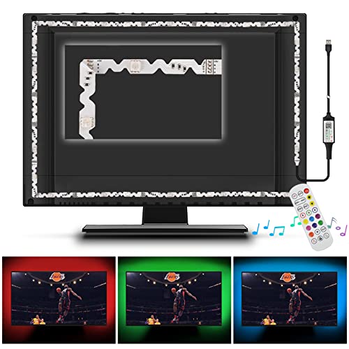 DANCRA LED TV Hintergrundbeleuchtung, 5m RGB TV Beleuchtung Für 60 bis 80 Zoll, TV LED Strip, APP-Steuerung, USB LED Streifen Für HDTV, PC Bildschirm, Schlafzimmer, Spielzimmer, Raumdekoration von DANCRA
