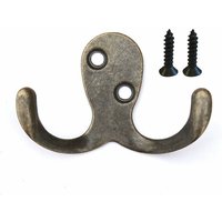 1x Wandhaken Kleiderhaken 4,2 cm aus Metall Messing Haken Garderobenhaken - Dandibo von DANDIBO