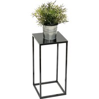 Dandibo - Blumenhocker Metall Schwarz Eckig 42,5 cm Blumenständer Beistelltisch 434 Blumensäule Modern Pflanzenständer Pflanzenhocker von DANDIBO