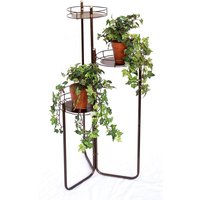 Dandibo - Blumentreppe Metall 90 cm Blumenständer mit 3 Ablagen Art.2A Blumenregal Blumensäule Pflanzenständer Pflanzentreppe von DANDIBO