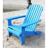 Strandstuhl Holz Blau Gartenstuhl klappbar Adirondack Deckchair - Dandibo von DANDIBO