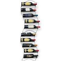 Dandibo - 2er Set Weinregal Metall Schwarz Wand erweiterbar für 10 Flaschen Lento Flaschenregal 96270 Flaschenständer Weinflaschenhalter Dandibo - 2er Set Weinregal Metall Schwarz Wand erweiterbar für 10 Flaschen Lento Flaschenregal 96270 Flaschenständer Weinflaschenhalter von DANDIBO