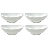 Dandibo - 4X Dipschalen Melamin Set Weiß 758 Snackschale Servierschale Klein Mini Saucenschälchen Soja von DANDIBO