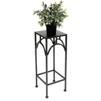 Blumenhocker Metall Schwarz Eckig 50 cm Blumenständer 96132 s Beistelltisch Blumensäule Modern Pflanzenständer Pflanzenhocker - Dandibo von DANDIBO