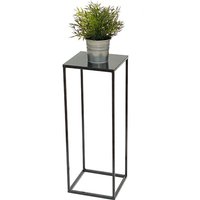 Blumenhocker Metall Schwarz Eckig 62,5 cm Blumenständer Beistelltisch 434 Blumensäule Modern Pflanzenständer Pflanzenhocker - Dandibo von DANDIBO