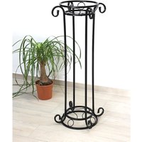 Blumensäule Metall Schwarz 97 cm Blumenständer KW042 Blumenhocker Pflanzenständer Pflanzensäule - Dandibo von DANDIBO