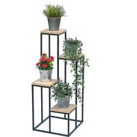 Dandibo - Blumentreppe Metall Schwarz Holz 90 cm Pflanzentreppe Blumenständer 96349 Blumensäule Modern Pflanzenständer Blumenhocker Dandibo - Blumentreppe Metall Schwarz Holz 90 cm Pflanzentreppe Blumenständer 96349 Blumensäule Modern Pflanzenständer Blumenhocker von DANDIBO