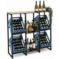 Getränkekistenregal 4 Kisten mit Ablage Holz Metall 96564 Getränkeregal Kistenregal Getränkekistenhalter - Dandibo Getränkekistenregal 4 Kisten mit Ablage Holz Metall 96564 Getränkeregal Kistenregal Getränkekistenhalter - Dandibo von DANDIBO