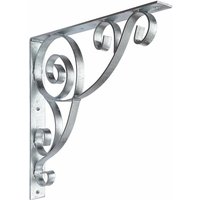 Dandibo - Konsole 50x50 cm Kopfbänder Schmiedeeisen 96420 Metall Feuerverzinkt Winkelverbinder Winkelkonsole Wandkonsole Regalhalter von DANDIBO