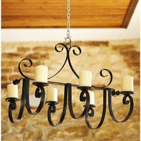 Dandibo - Kronleuchter Schloss 60 cm Kerzenhalter Kerzenständer Hängeleuchter aus Metall von DANDIBO