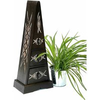 Dandibo - Kommode aus Holz Schrank Möbel Pyramide mit 3 Schubladen Celtic 60 cm Inneneinrichtung Indoormöbel von DANDIBO
