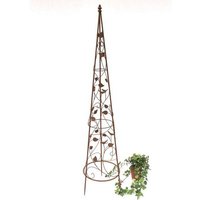 Dandibo - Rankhilfe Pyramide Metall 142 cm 082547 Kletterhilfe Rankgerüst Ranke Obelisk von DANDIBO