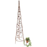 Dandibo - Rankhilfe Pyramide Metall 164 cm 082547 Kletterhilfe Rankgerüst Ranke Obelisk von DANDIBO