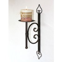 Wandkerzenhalter 12110 Kerzenhalter aus Metall Wandleuchter 41 cm Kerzenleuchter von DANDIBO
