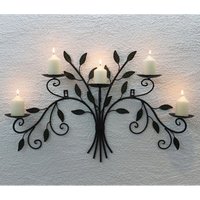 Dandibo - Wandkerzenhalter 12119 Kerzenhalter aus Metall Schmiedeeisen 70 cm Kerzenleuchter Dandibo - Wandkerzenhalter 12119 Kerzenhalter aus Metall Schmiedeeisen 70 cm Kerzenleuchter von DANDIBO