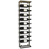 Weinregal Wand Metall Schwarz 240403 Flaschenregal Schmal Wandmontage Wine Rack Weinflaschenhalter Weinhalter Flaschenhalter - Dandibo von DANDIBO