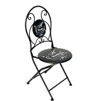 Dandibo - Gartenstuhl Metall Schwarz 96130 Metallstuhl Stuhl Home Garten Vintage Eisen Modern Eisenstuhl Retro von DANDIBO