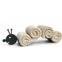 Dandibo - Handtuchhalter Metall Schwarz Raupe wc Wandmontage Handtuchregal Gäste Bad Gästehandtuchhalter Dandibo - Handtuchhalter Metall Schwarz Raupe wc Wandmontage Handtuchregal Gäste Bad Gästehandtuchhalter von DANDIBO