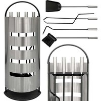 Dandibo - Kaminbesteck Modern Edelstahl 5 Teilig Set 96615 Kaminset Kamingarnitur Ofenbesteck von DANDIBO