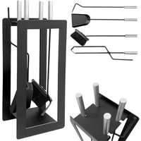 Dandibo - Kaminbesteck Modern Schwarz 5 Teilig Set 96572 Kaminset Kamingarnitur Ofenbesteck von DANDIBO