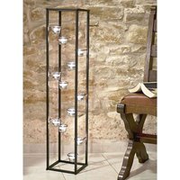 Dandibo - Lichtsäule Teelichthalter 100 cm Teelicht Ständer für 12 Teelichter Kerzenhalter von DANDIBO