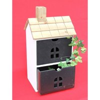 Dandibo - Minikommode Haus Kommode 14B407 Schrank mit 2 Schubladen 43 cm Ordner Küchenregal Dandibo - Minikommode Haus Kommode 14B407 Schrank mit 2 Schubladen 43 cm Ordner Küchenregal von DANDIBO