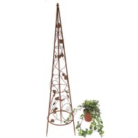 Dandibo - Rankhilfe Pyramide Metall 118 cm 082547 Kletterhilfe Rankgerüst Ranke Obelisk von DANDIBO