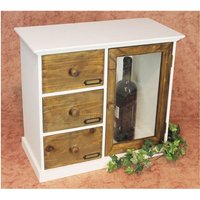 Schrank Minikommode 12019 Küchenschrank Regal 50 cm Shabby Küchenregal Vitrine von DANDIBO